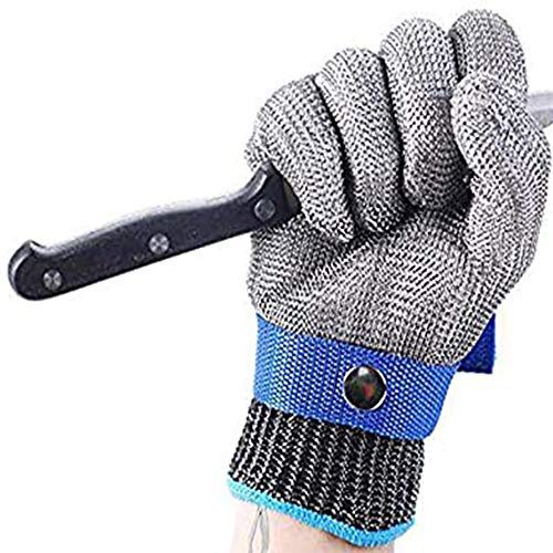 GHdfsad Gants de protection contre les coupures Maille métallique acier inoxydable Gants de sécurité alimentaire résistants aux coupures Gants de boucher Gants coupés en acier pour cuisine