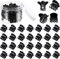 Queta 100 Pcs Mini Pinces ¨¤ Cheveux en Plastique Style Griffe Mod¨¨le Grand Pinces ¨¤ Cheveux pour Filles et Femmes Epingle ¨¤ Cheveux Pinces pour Cheveux