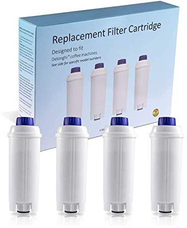 Somune Entwickelt für kaffeemaschinen delonghi de'longhi dlsc002 Filter Filterpatrone Aktiv Kohle Weichspüler, Kompatibel mit Delongie ECAM, Esam, ETAM, BCO, EC (4er Pack)