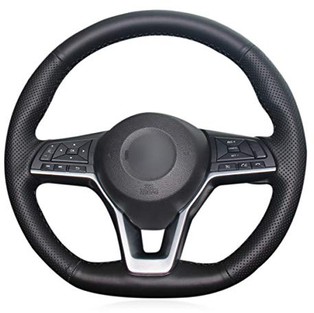 MEWANT Lenkradbezug für Nissan Qashqai 2017-2020 / X-Trail 2018-2020 / Leaf 2018-2020 / Juke 2019-2020/ Micra 2017-2020/ Serena 2017-2020/ Altima 2018-2020/ Qashqai Lenkung Radzubehör