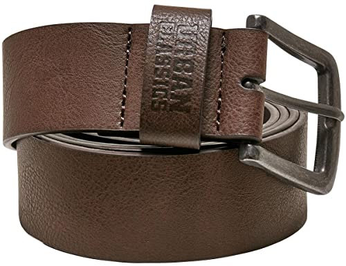 Urban Classics Unisex Leather Imitation Belt brown, M