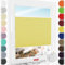 Schuette® Plissee ohne Bohren zum Kleben ● Premium Kollektion: Summer Time (Gelb) ● 135x100cm (Breite x Höhe) ● Suprafix Faltrollo Klebehalterung ● Bequeme Rollo Montage inkl. Video