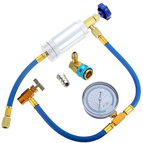 CLPEEN Klimaanlage EIN/C ÖL Einspritz Werkzeug R134A Niedrig Seite Schnell mit KäLtemittel FüLl R12 R134A Adapter