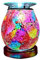 Cello Multi-Colour Mosaic Touch Electric Melt Burner - Wax Melt & Oil Burner. New Home Gifts, Home Decor, Room Decor & Office Accessories. Electric Diffuser With Light Bulb.