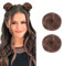 2PCS Mini Kralle Falsche Brötchen Glatte Haare Bun Extensions Haar Donut Chignon Clip in Haar Scrunchies
