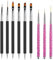 9 Pièces Nail Art Design Pinceaux, 6 pinceaux Double Tête pour nail art, 3 pinceaux en Détail à Ongles, Nail Art Pinceau pour La Peinture et pointiller, pour Nail détails de DIY