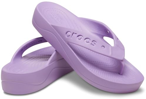 Crocs Women's Sandal, Via Platform Flip, Orchid, 9 UK Women