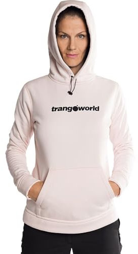 Trango Felpa Poppi Maglia di Tuta, Rosa/Nero, S Donna