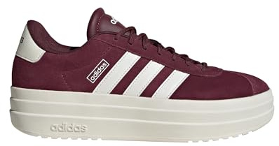 adidas Women's Court Bold Fitness Shoes, Maroon White Ivory White, 9.5