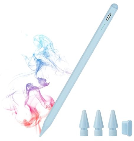 Stylus Pen for iPad 9th&10th Generation, Apple Pencil 2nd Generation, Apple Pen iPad Pencil Compatible with iPad Pro 11&12.9, iPad Air 5th/4/3rd Gen, iPad 6/7/8th Gen, iPad Mini 5/6th Gen (Blue)