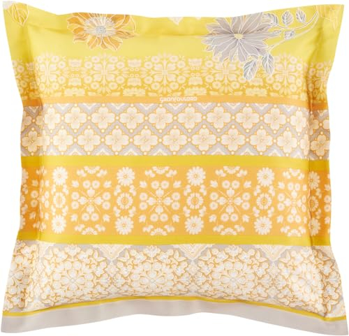 Bassetti POSILLIPO Kissenhülle zu Bettwäsche aus 100% Baumwollsatin in der Farbe Gelb Y1, Maße: 40x40 cm - 9328347