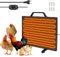 Mulcort Thermostat Heizung Hühnerstall 160W Heizpaneel Geflügel 0-99℃ Einstellbare Temperatur Heizpaneel Heizpaneel Winterfarm Heizplatte Edelstahl