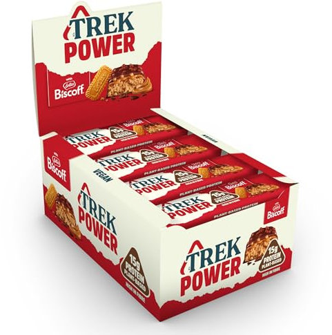JB's TREK Protein Power Bar Biscoff - Plant Based - Vegan Snack - 55g x 16 bars