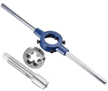 CoCud Gewindebohrer- und Schneideisen-Set, 5/8-18 UNF Schneideisen & 26mm-38mm Außendurchmesser / M12-M16 Schneideisen, Gewindeschneid- und Schraubenschlüssel-Werkzeugset