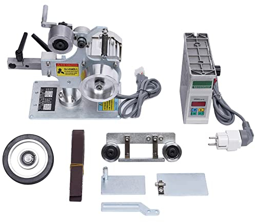 Lijadora de banda con motor sin escobillas, lijadora de banda, lijadora de platos, pulidora de 762 x 25 mm, 220 V, para madera y metal