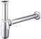 Round Bottle Trap Basin Waste Trap Height Adjustable P-Trap 1 1/4 x 32 mm Universal Deodorant Trap Chrome Odor Trap Adjustable Height & Outlet Plumbing Drain Tube for Bathroom Sink & Washbasin