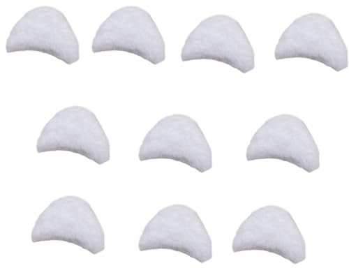 hgnxa 10/20/30 Stück Katzenohr-Form, gepolsterte Applikationen, zum Basteln, Kleidung, Nähen, Frauen-Haarspange, Applikationen