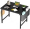 Refined Living Schreibtisch aus Holz, 80 * 50 cm, höhenverstellbar (Schwarz)