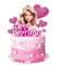Decorazioni per torta di buon compleanno, 9 pezzi Decorazioni per torta di compleanno per ragazza Bar-bi, Topper per torta Bar-bi per forniture per feste di compleanno per ragazze (ROSA)