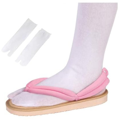 Anime Kamado Tanjirou Cosplay Clog Schuhe mit Socken Unisex Iguro Nezuko Giyuu Geta Holz Cosplay Sandale Oshitari,40~41-Pink