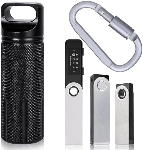 Aenllosi Tasche für Ledger Nano X/Nano S/Nano S Plus Hardware-Wallet,Schwarz.(Nur Tasche)
