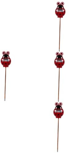 Toddmomy 4 Stück Bodenfeuchtigkeitsmesser bodenfeuchte Tester Testset für Gartenerde pflanzenpflege bodenfeuchtesensor gartenerde Tester Feuchtigkeitsdetektor für Pflanzen Edelstahl rot