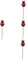 Toddmomy 4 Stück Bodenfeuchtigkeitsmesser bodenfeuchte Tester Testset für Gartenerde pflanzenpflege bodenfeuchtesensor gartenerde Tester Feuchtigkeitsdetektor für Pflanzen Edelstahl rot
