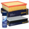 Kit d'Inspection 1x Filtre d'Habitacle avec Charbon Actif, Filtre à Charbon, Actif 100% Ajusté 1x Filtre à Air 1x 520 ml Nettoyant Désinfectant pour Climatisation MANNOL,Kit d'Entretien Filtration