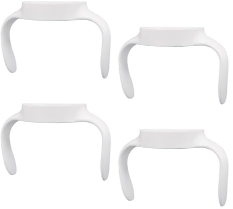 BOXOB 4 Stück Babyflaschen Griffe für Mam, Ergonomische Flaschenhalter Rutschfest und Griffig Ideal zur Unterstützung von Babys beim Übergang zum Selbstständigen Trinken (Weiß)