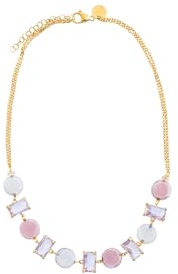 Murrina Murano Venezia – Collana Girocollo Donna Sunset Mirage in Vetro di Murano Originale | Gioiello Artigianale Made in Italy con Ottone e Acciaio Rosa | Idea Regalo Elegante