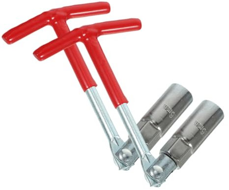 Mikinona 2Stücke Zündkerzenschlüssel Doppelseitiges Auto Reparatur Werkzeug Robust für Enge Räume Kompatibel mit Vielen Fahrzeugmodellen Leichtes Entfernen von Zündkerzen