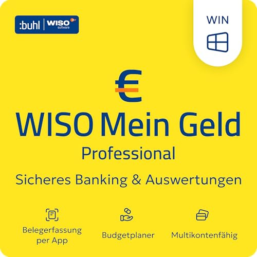 WISO Mein Geld Prof. 2026 | Online-Banking für alle Konten | Perfekter Überblick über Ihre Finanzen | Prof.: Mehr Auswertungen, Verwaltungsmöglichkeiten, uvm. | Windows Download | Updates bis 2028