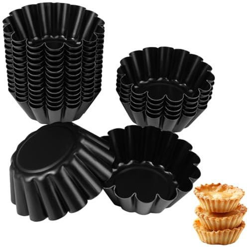20 Piezas 6 x 2,5cm Moldes para Tartaletas Individuales