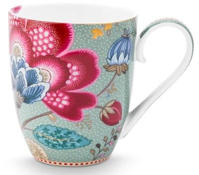 Pip Studio Blooming Tales Fantasy Blue Henkelbecher XL 0,45l