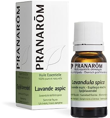 PRANARÔM - Lavande Aspic - Huile Essentielle Chémotypée - Apaise Les Piqûres, Les Brûlures Superficielles De La Peau Et Les Coups De Soleil Légers - 100 % Pure Et Naturelle - HECT - 10 ml