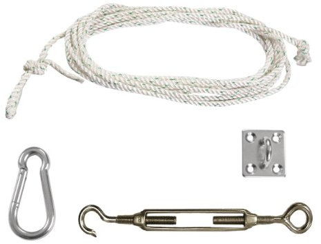 Kookaburra Shade Sail Easy Hoist Fixing Kit for Triangles - Glavanised Steel Accessories