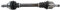SKF Antriebswellensatz VKJC 8613 624mm Länge Kompatibel mit Citroën DS Peugeot