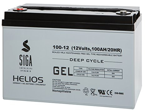Gel Batterie 100Ah 12V Akku Blei Gel Solarbatterie Wohnmobil Versorgungsbatterie Boot Batterie extrem zyklenfest