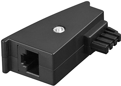 5er Set WireThinX TAE Adapter (Stecker F auf RJ45 (8P2C) Kupplung) schwarz