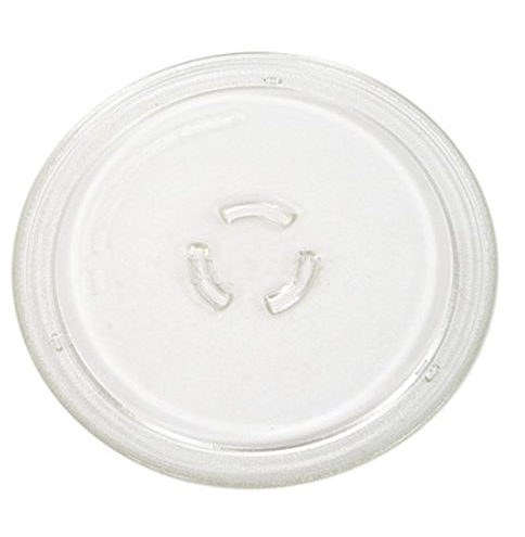 SPARES2GO Turntable Glass Plate for Whirlpool Microwave (254mm / 10)