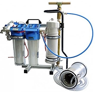 Die Wasserfilter-Experten OSMEX - Mobile Osmose-Anlage mit Filterglocke und Handpumpe