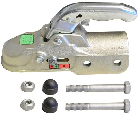 FKAnhängerteile 1 x Knott -Kugelkupplung - K35-C - 3500kg - Ø60mm - Bohrungen Ø14,5mm + Schrauben