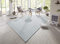 Elle Decoration Millau In- und Outdoor Teppich 200x290cm – Kurzflor Wetterfest Wasserfest Modern Unifarben Design für Terrasse Balkon Wohnzimmer Schlafzimmer Esszimmer Küche Flur in Hellblau Creme
