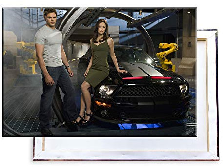 Unified Distribution Knight Rider - 120x80 cm Kunstdruck auf Leinwand • erstklassige Druckqualität • Dekoration • Wandbild