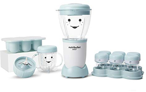 NutriBullet NBY-50100 Système complet de préparation des aliments pour bébé, 32 oz, bleu