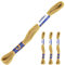 3 Docken Stickgarn je ca. 8m / Sticktwist 100% Baumwolle Stickerei verschiedene Farbwahl, Farbe :6722 braungelb