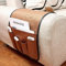 Sofa Armlehnen Organizer aus Leder und Samt Platzsparender Rutschfest für Couch oder Sessel Bett Storage Tasche TV Fernbedienung Halterung Leicht zur Reiningung für Handy Buch Zeitschriften Bleistift