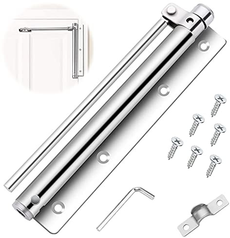 Türschließer Aluminiumlegierung Türschließer Leichte Türschliesser Automatische Türschließer Stangen Türschließer mit Inbusschlüssel und 6 Schrauben für Holztüren und Sicherheitstüren