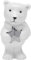 GRUSS & CO 49904 Bär, Höhe 5,5 cm Porzellanfigur, Porzellan, Weiß