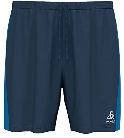 Odlo Herren Essential 6 IINCH Laufshorts, Blue Wing Teal - Indigo Bunting, XXL